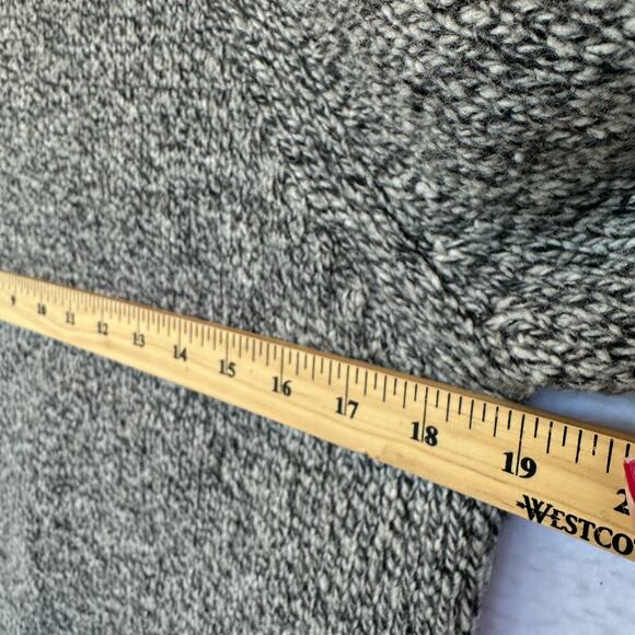 VTG Express Merino Wool Knit Turtle Neck Sweater Women M Green Cropped Pullover - Picture 8 of 12